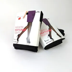 - NWB Hanes Fashion Textured Tights XL