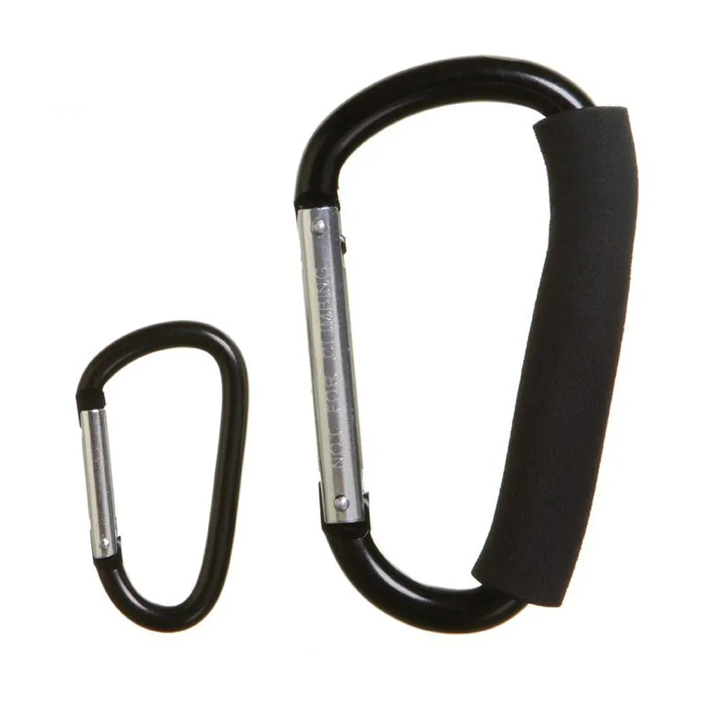 2 Pc Stroller Hooks Baby Clip Hook Buggy Kids Diaper Bag Hanger Safe Carrier