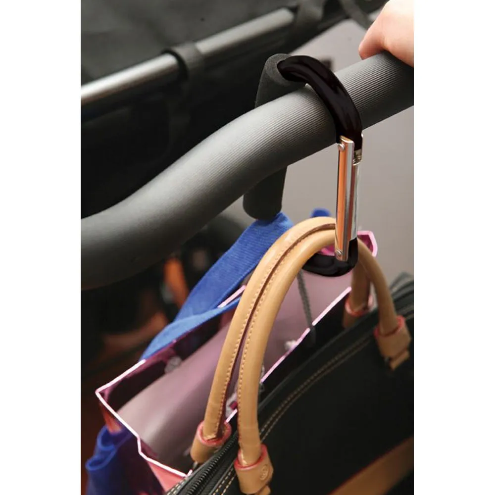 2 Pc Stroller Hooks Baby Clip Hook Buggy Kids Diaper Bag Hanger Safe Carrier