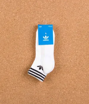 Adidas Trefoil Ankle Socks - White