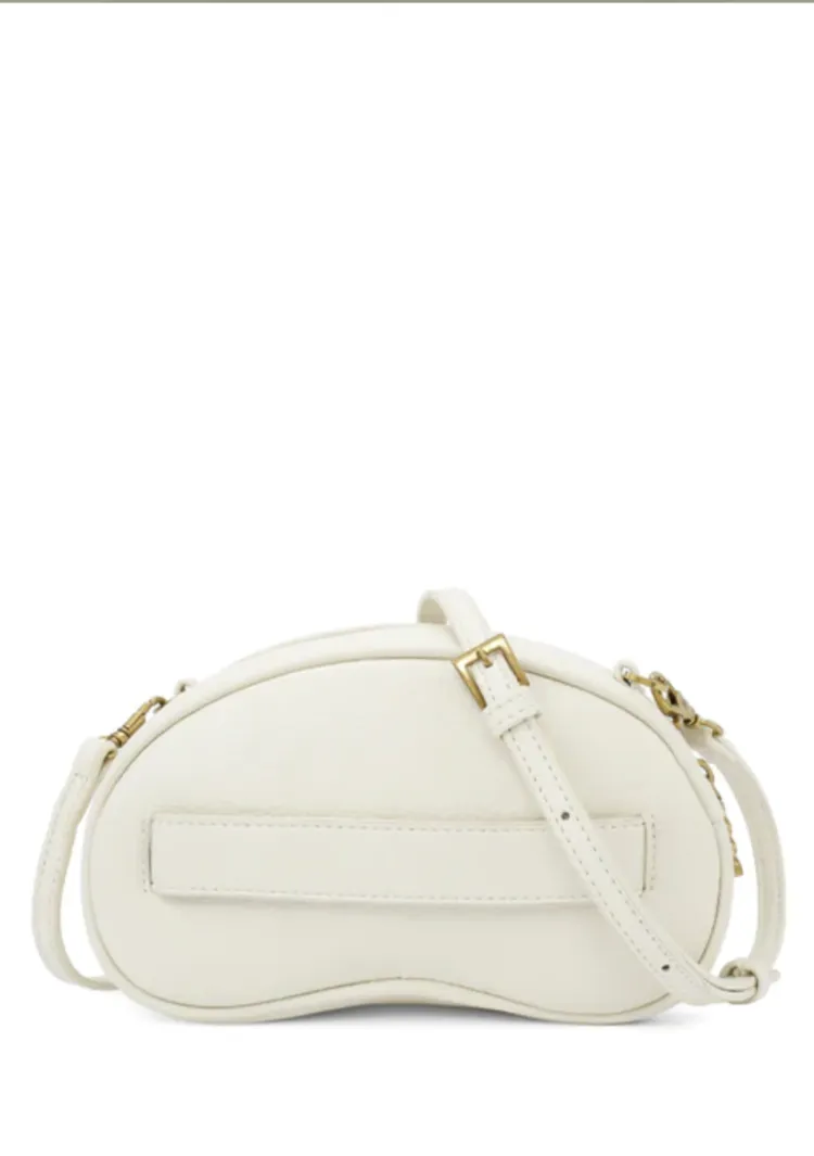 Bean Clutch | Cream Pebbled