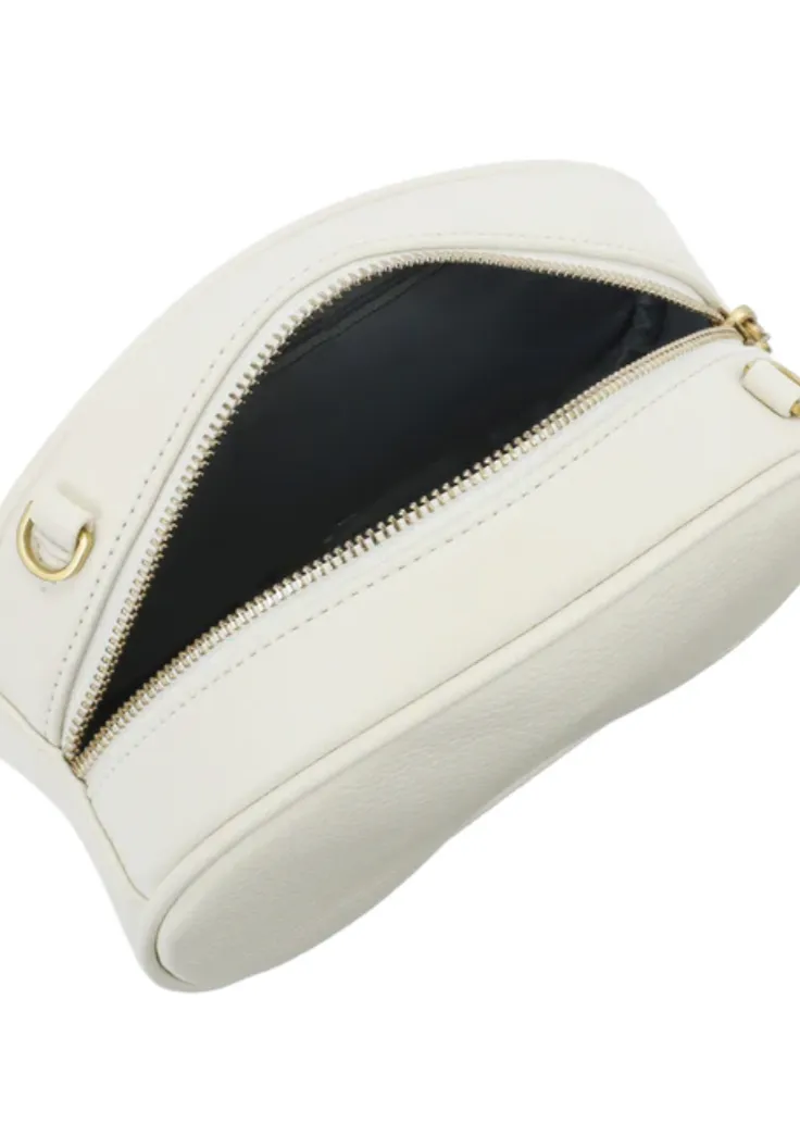 Bean Clutch | Cream Pebbled