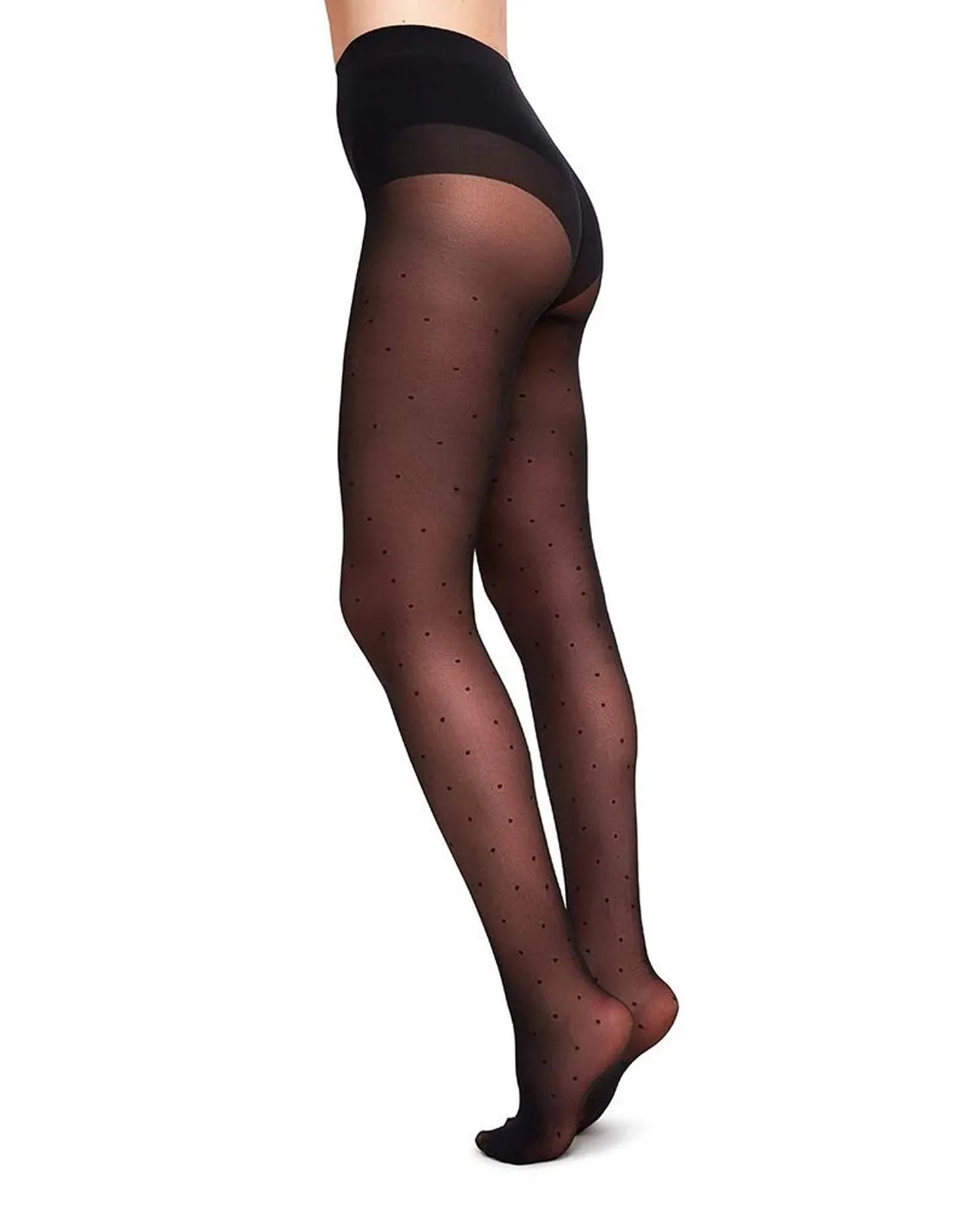 DORIS Dots Tights Black