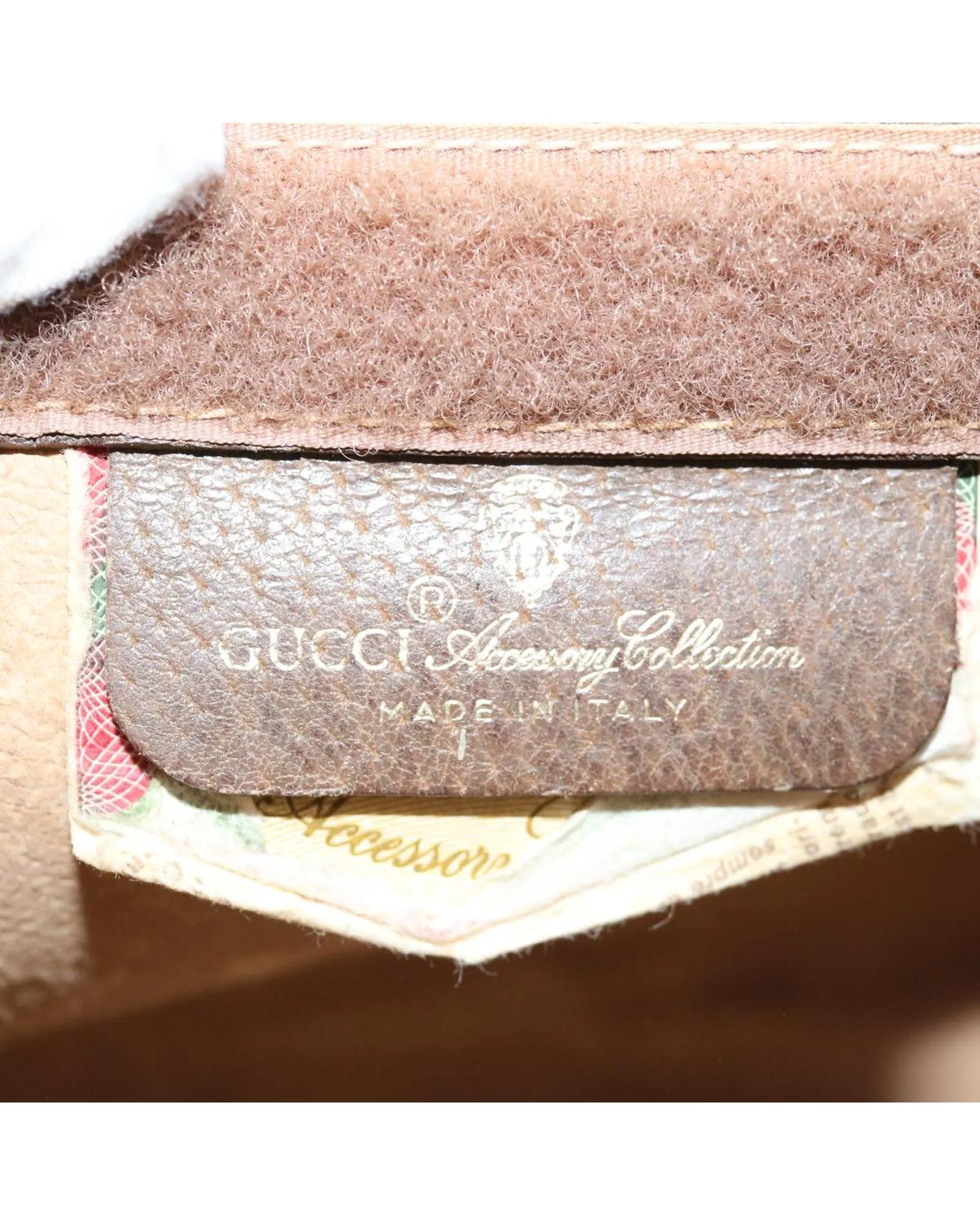 GG Supreme Web Sherry Line Clutch Bag in Beige and Red