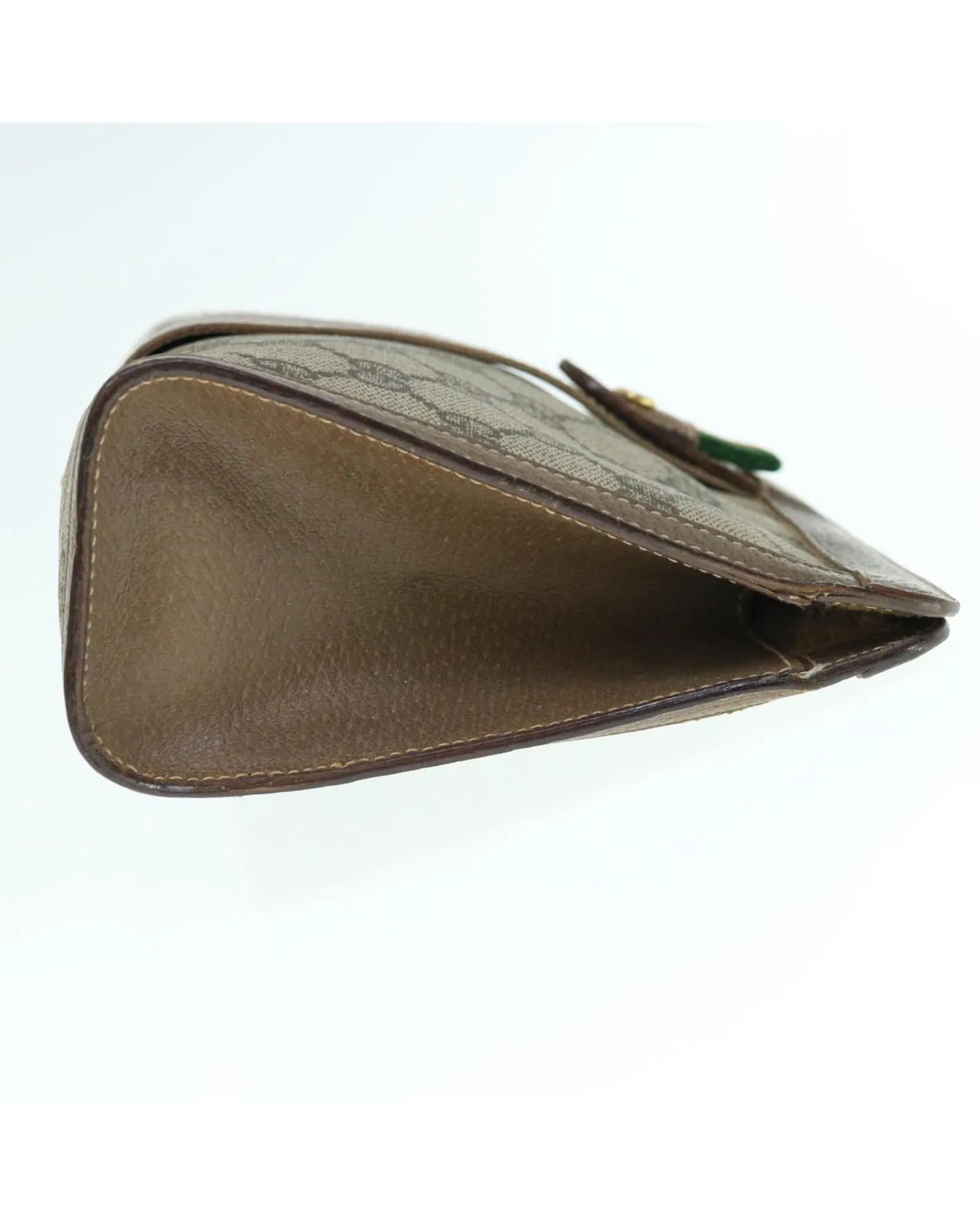 GG Supreme Web Sherry Line Clutch Bag in Beige and Red