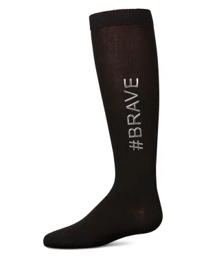 Girls' #BEBRAVE Knee High Socks