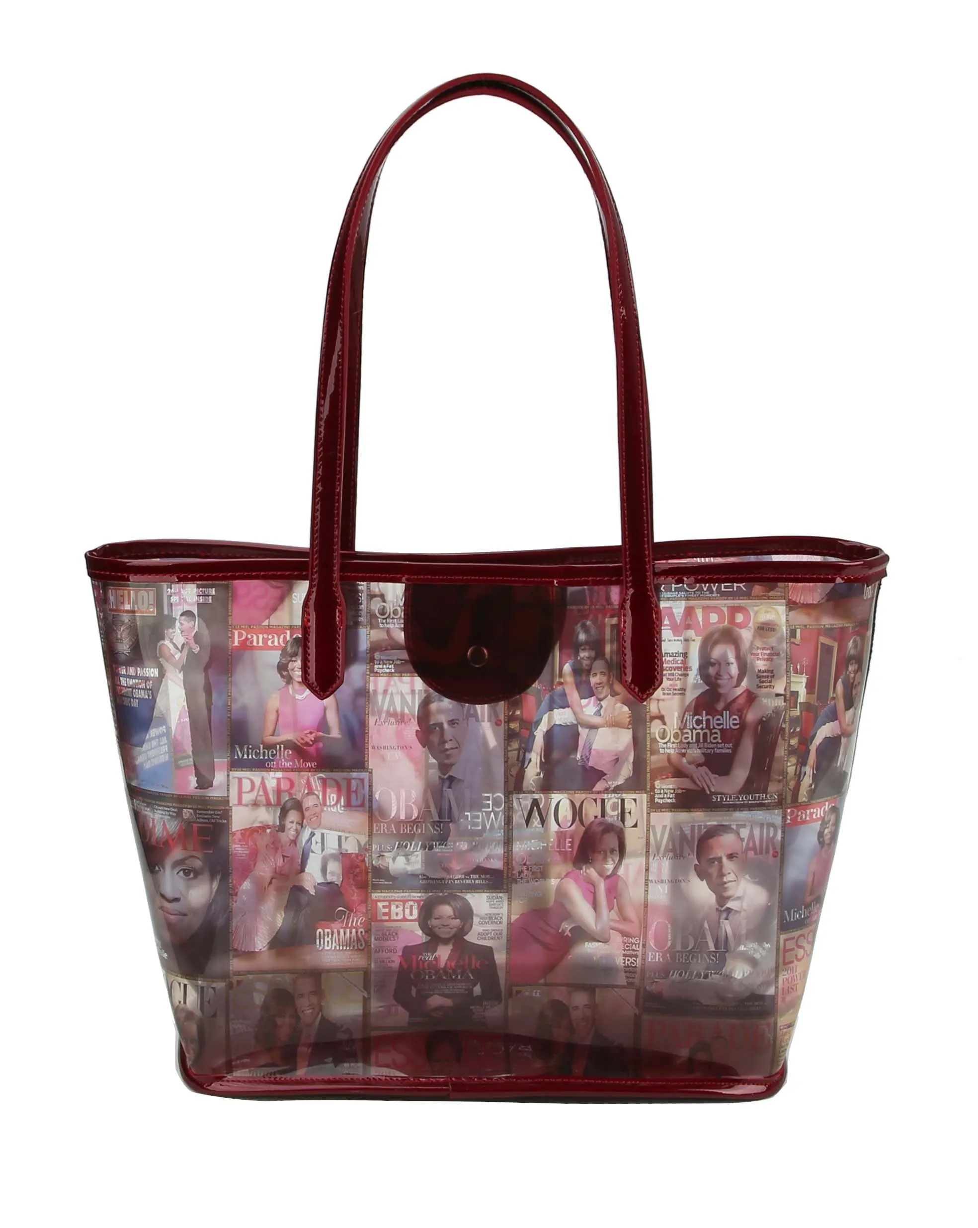 Glossy Magazine Tote Bag Hobo Crossbody Shoulder Bag