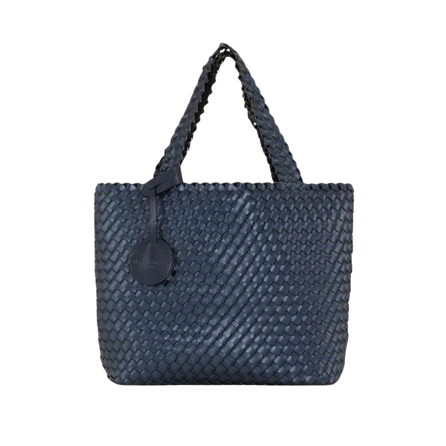 Ilse Jacobsen Tote Bag in Navy/Metallic Blue