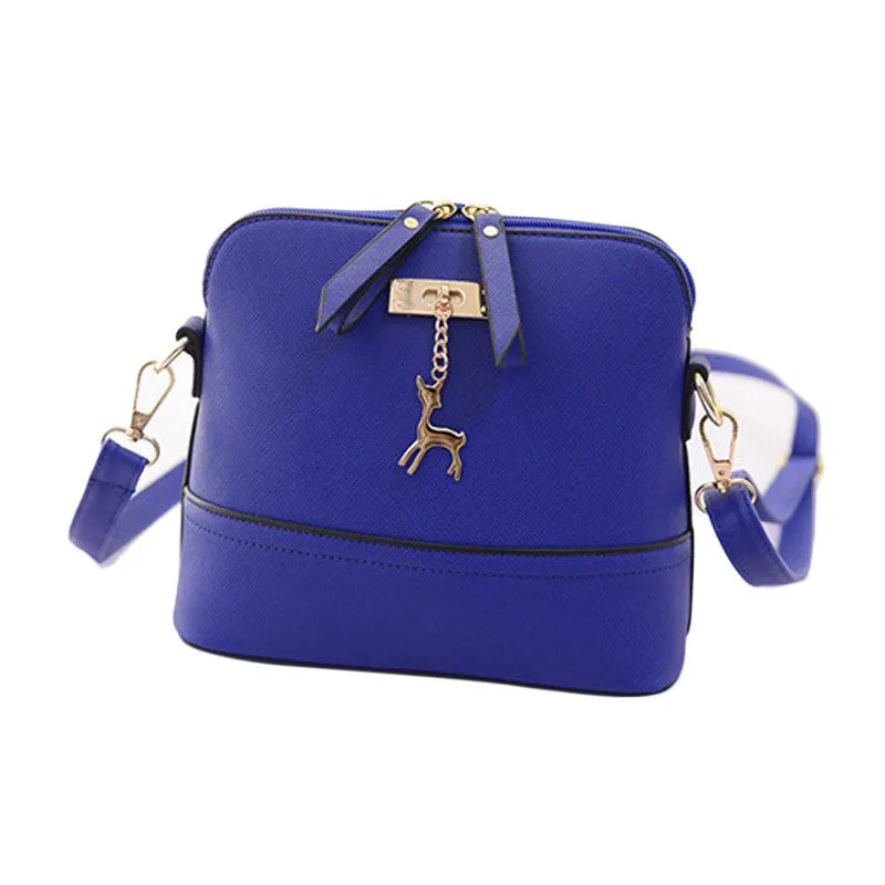 New Women Messenger Bags Vintage Small Shell Leather Handbag Casual Bag