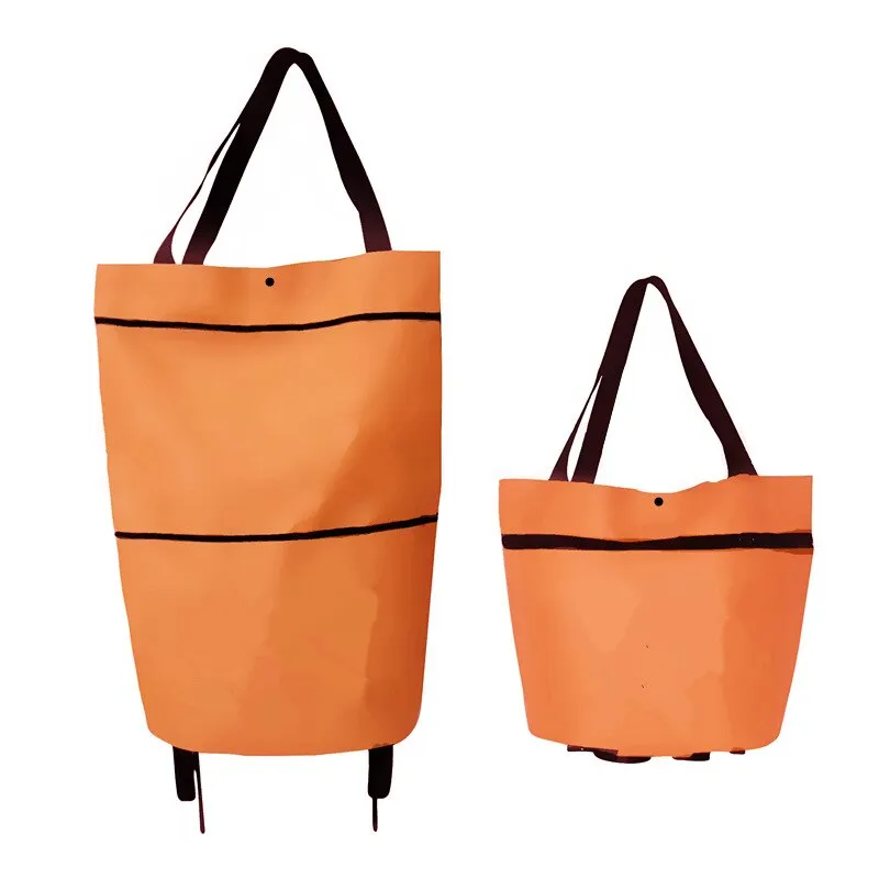 Small Pull Cart Portable Shopping Food Organizer Trolley Bag On Wheels Bags Folding Shopping Bags Buy Vegetables Bag Tug Package