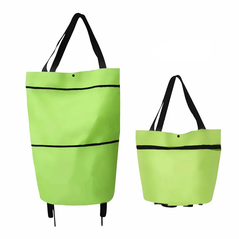Small Pull Cart Portable Shopping Food Organizer Trolley Bag On Wheels Bags Folding Shopping Bags Buy Vegetables Bag Tug Package
