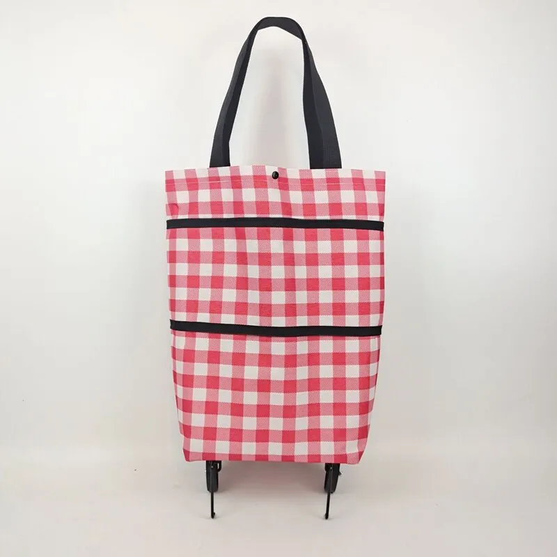 Small Pull Cart Portable Shopping Food Organizer Trolley Bag On Wheels Bags Folding Shopping Bags Buy Vegetables Bag Tug Package
