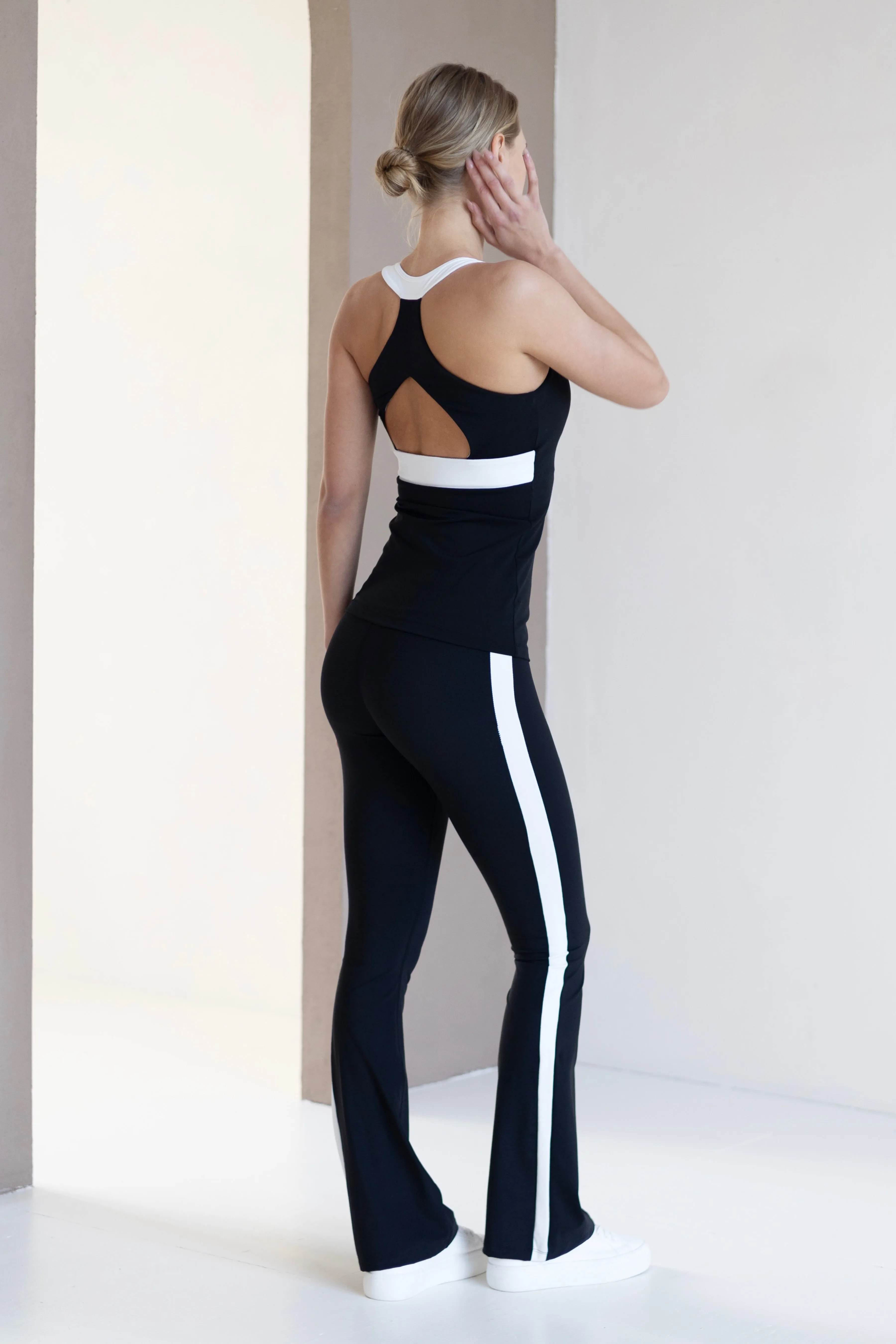 Stripe Flared Tights