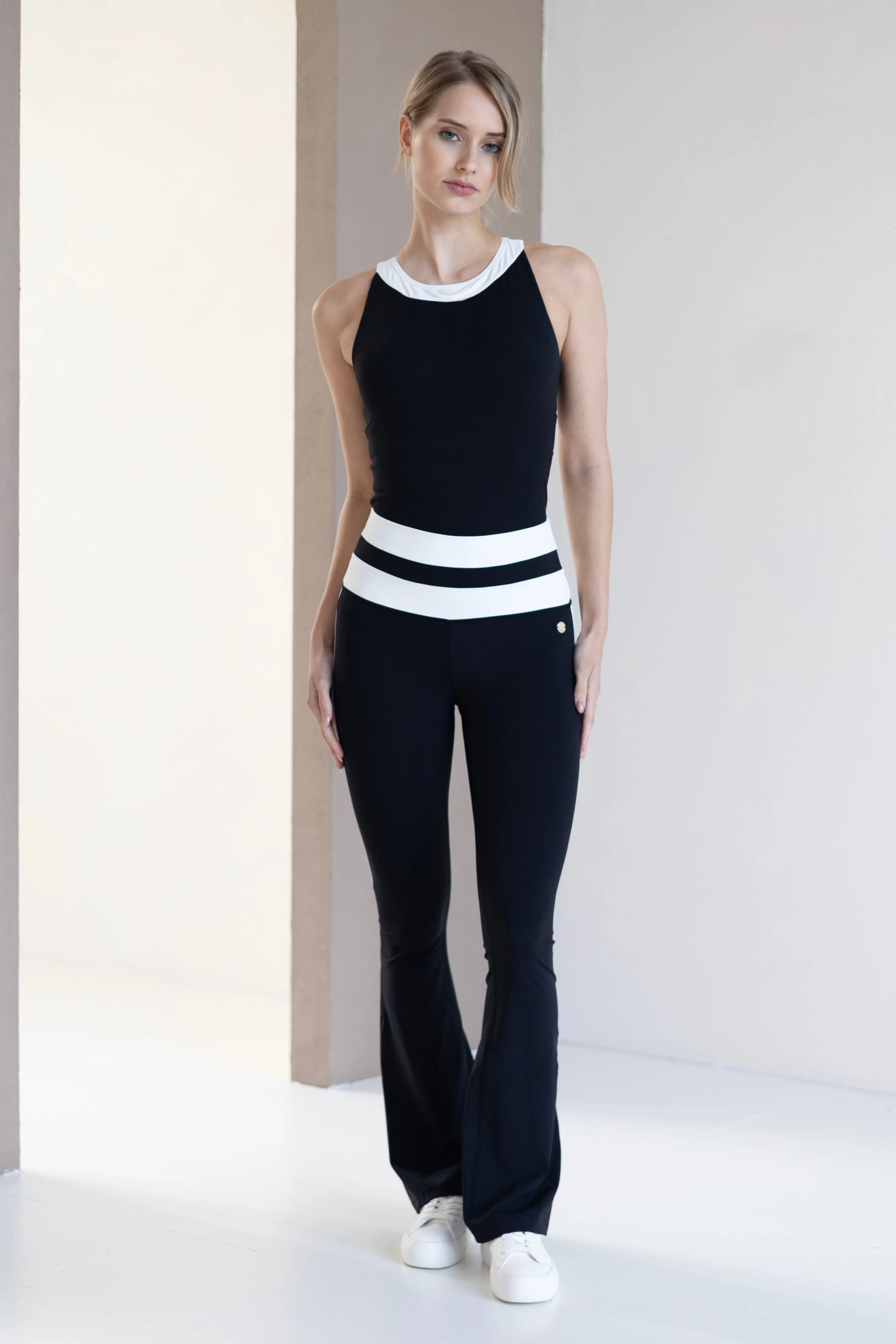 Stripe Flared Tights