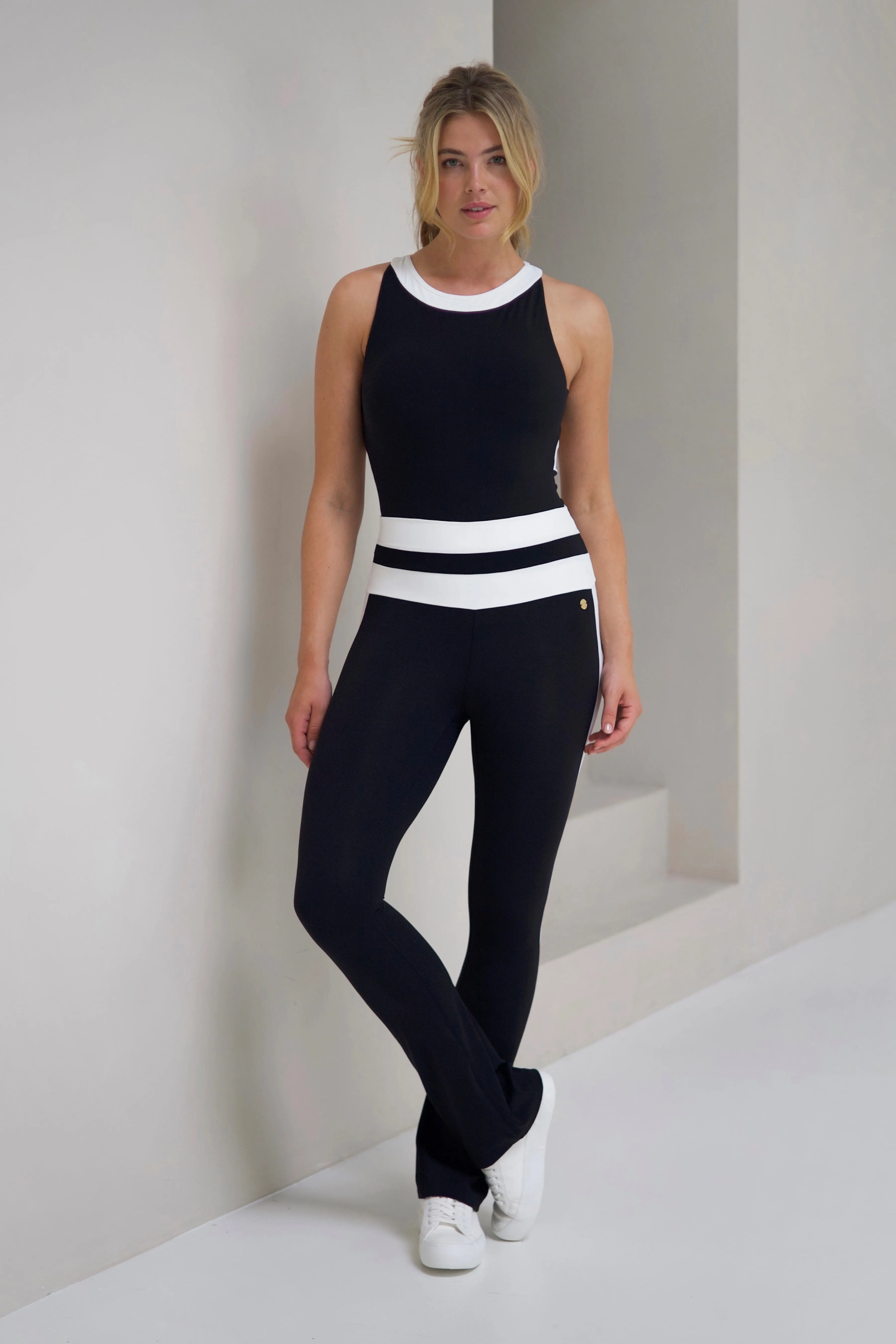 Stripe Flared Tights